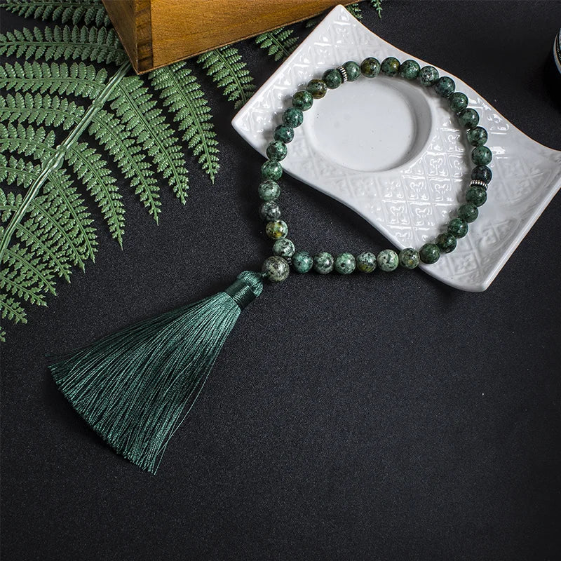 8mm African Turquoise Tasbih 33 Bead -precious Stone Jewelry