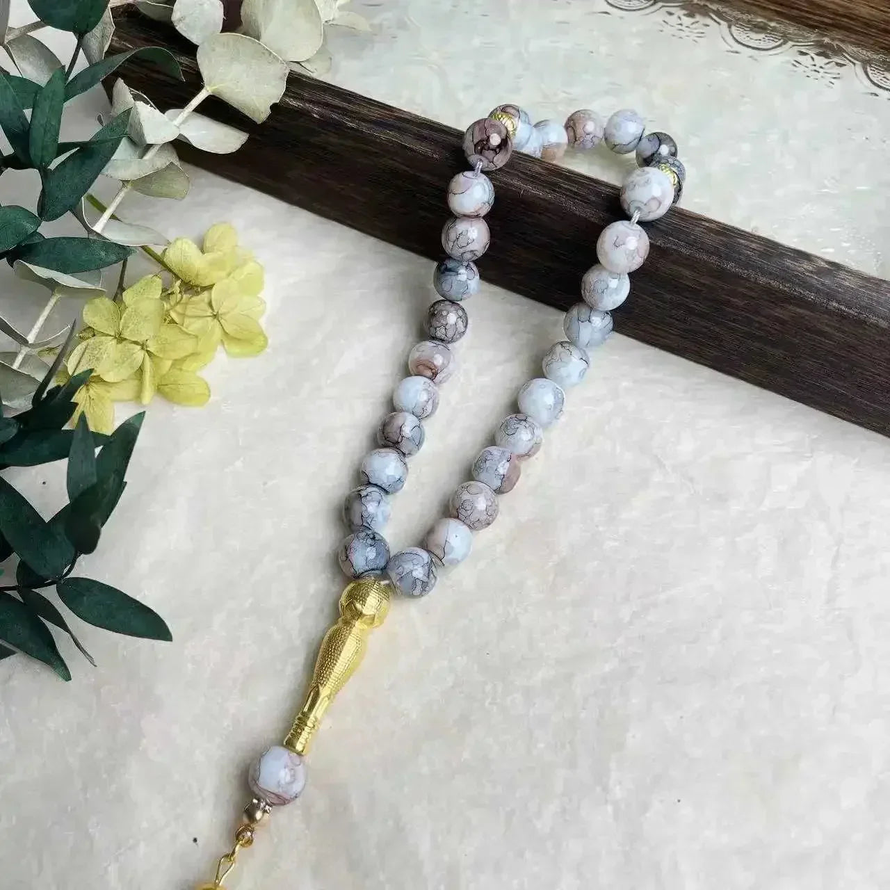 10mm 33pcs Glass Tesbih Islamic Prayer Beads