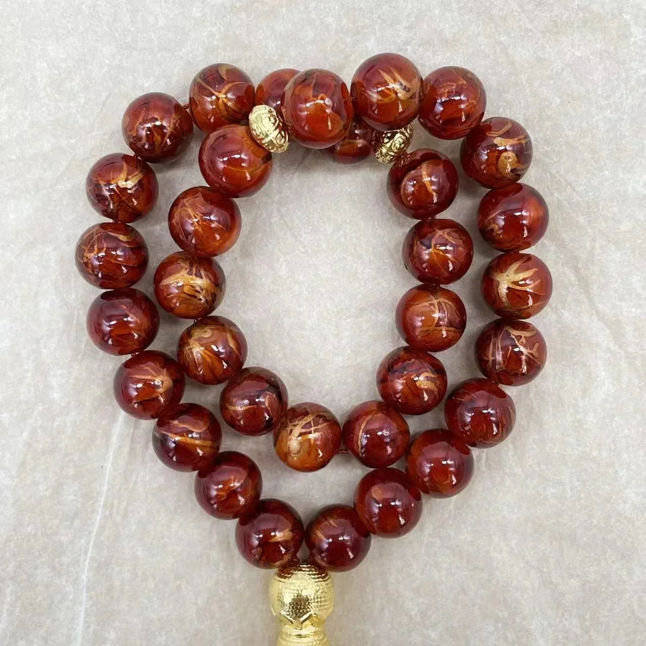 10mm 33pcs Glass Tesbih Islamic Prayer Beads