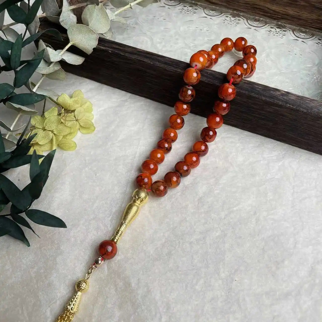 10mm 33pcs Glass Tesbih Islamic Prayer Beads