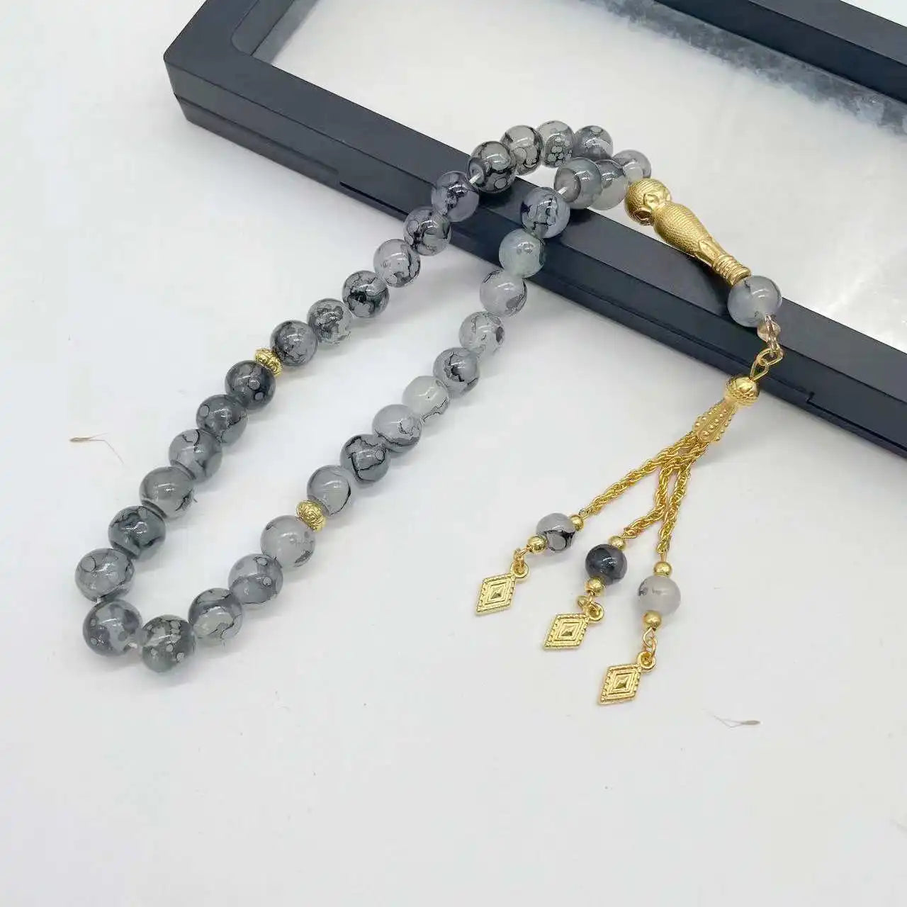 10mm 33pcs Glass Tesbih Islamic Prayer Beads