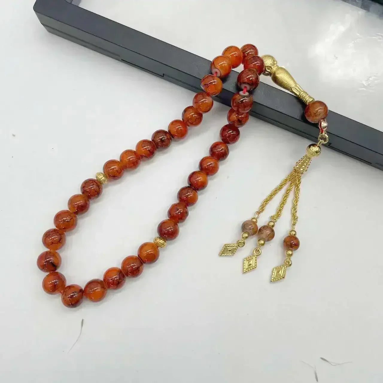 10mm 33pcs Glass Tesbih Islamic Prayer Beads