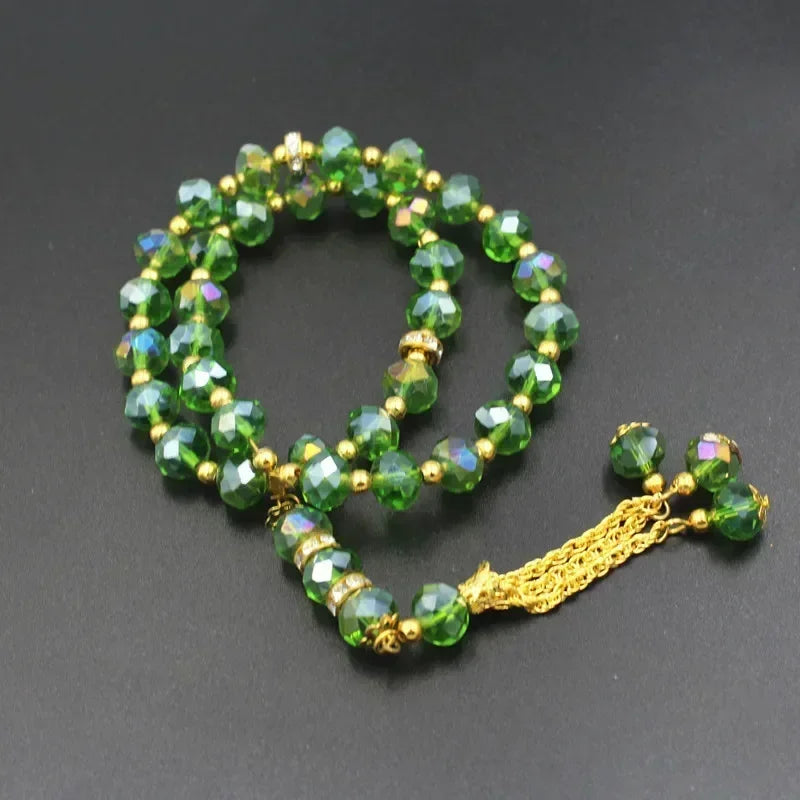 10mm 33pcs Glass Tesbih Islamic Prayer Beads