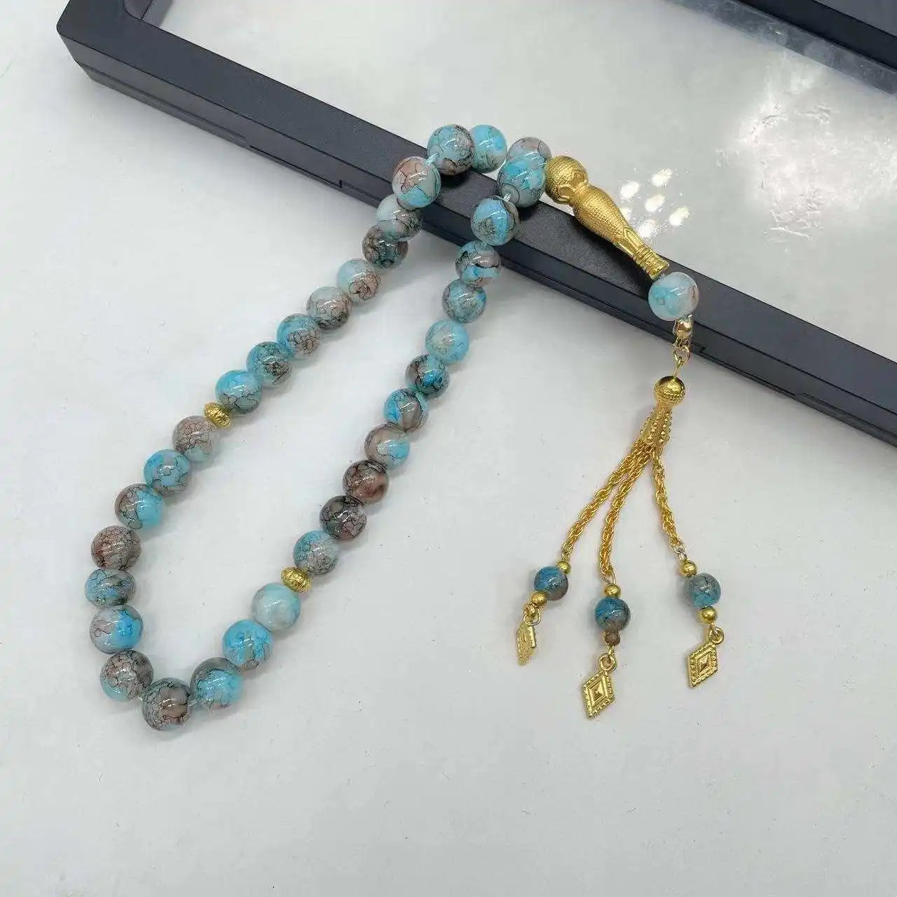 10mm 33pcs Glass Tesbih Islamic Prayer Beads