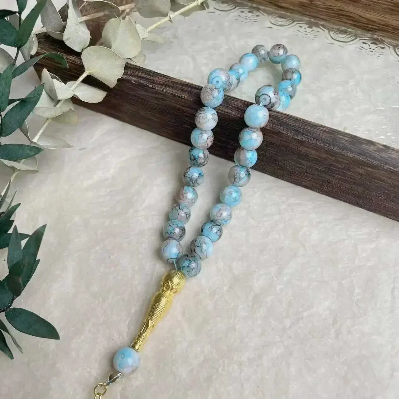 10mm 33pcs Glass Tesbih Islamic Prayer Beads