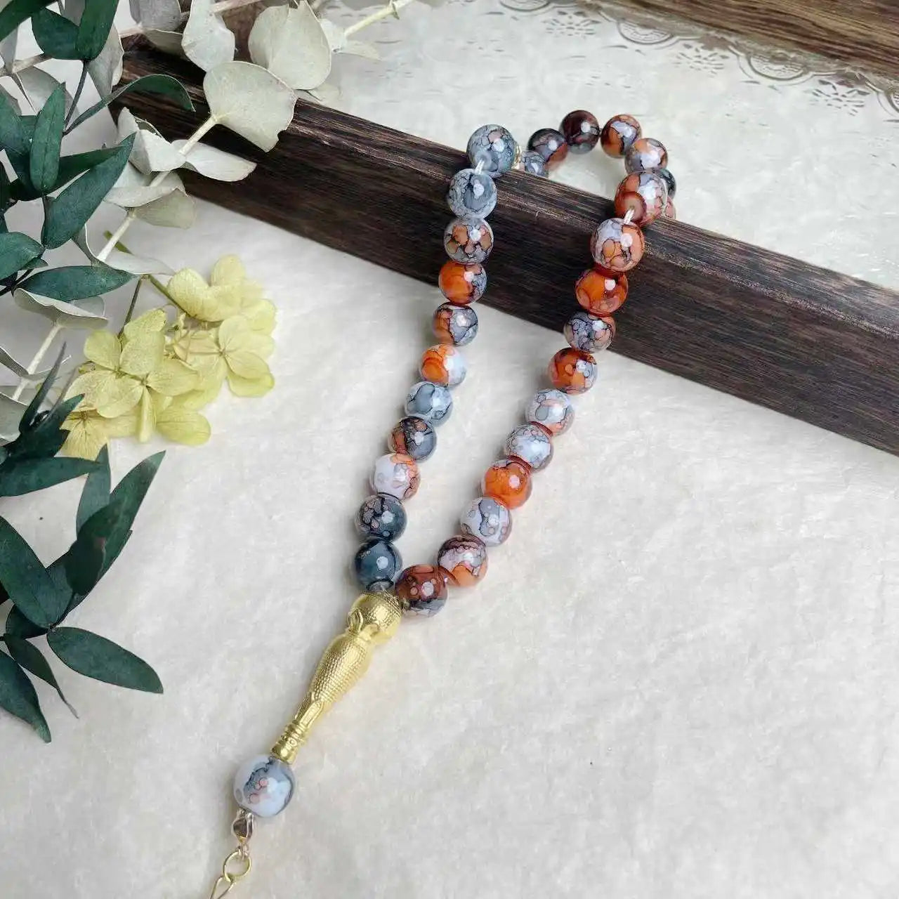 10mm 33pcs Glass Tesbih Islamic Prayer Beads