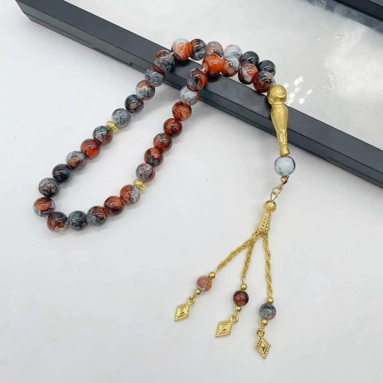 10mm 33pcs Glass Tesbih Islamic Prayer Beads