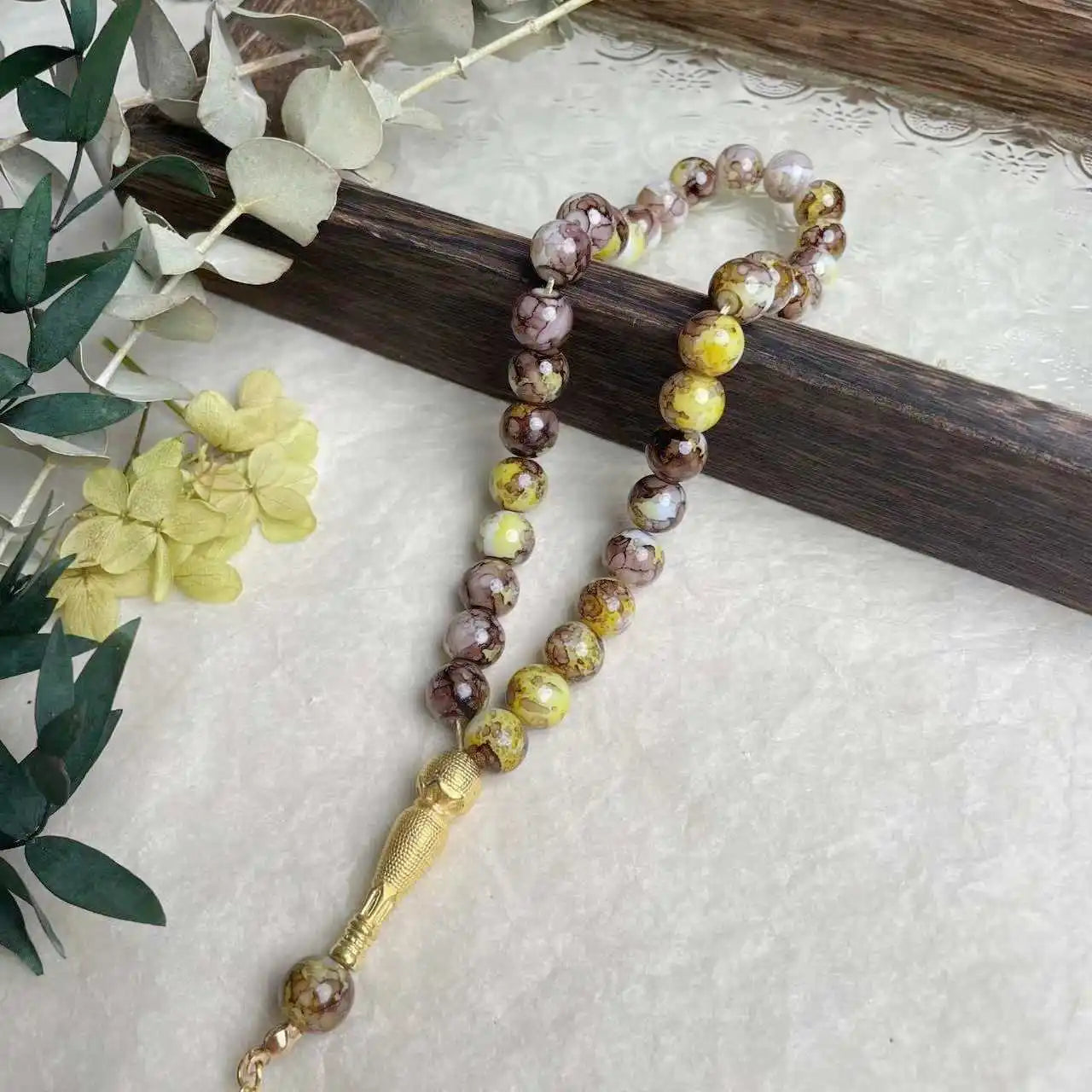 10mm 33pcs Glass Tesbih Islamic Prayer Beads