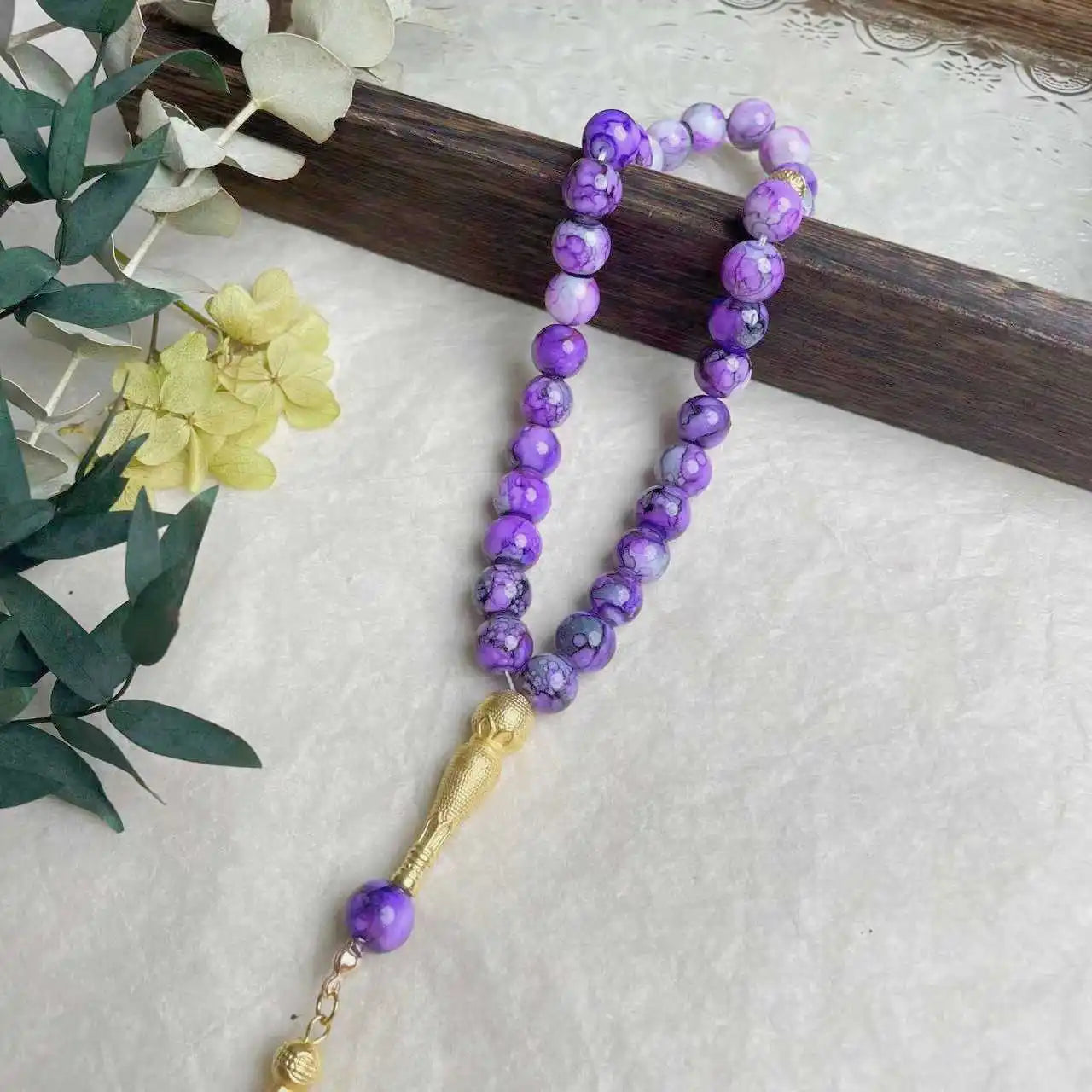 10mm 33pcs Glass Tesbih Islamic Prayer Beads