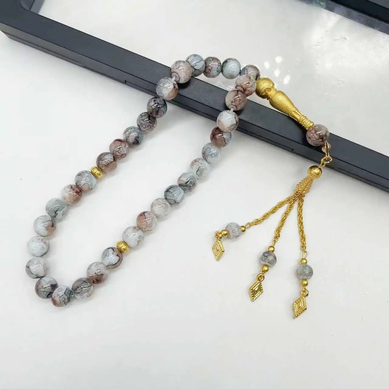 10mm 33pcs Glass Tesbih Islamic Prayer Beads