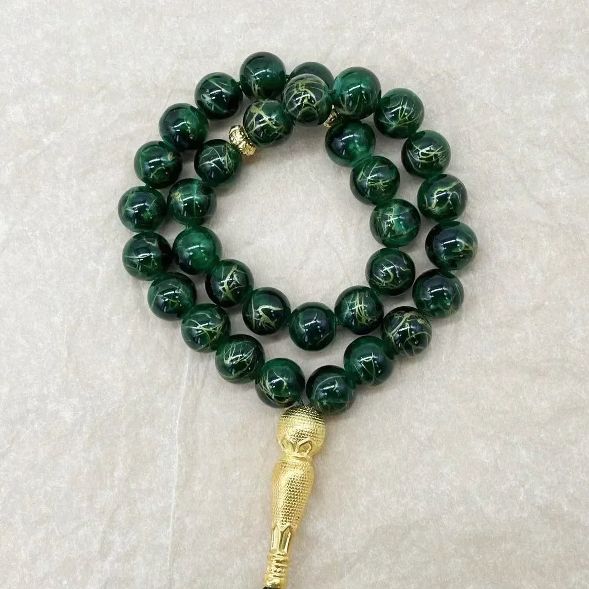 10mm 33pcs Glass Tesbih Islamic Prayer Beads