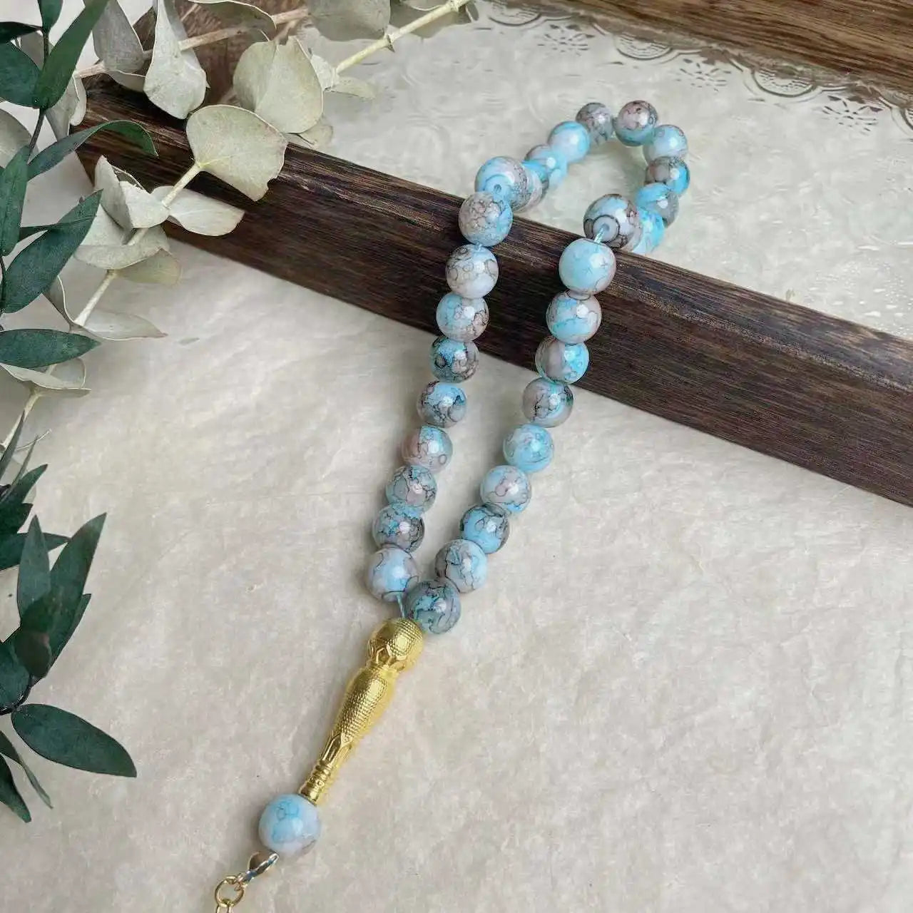 10mm 33pcs Glass Tesbih Islamic Prayer Beads
