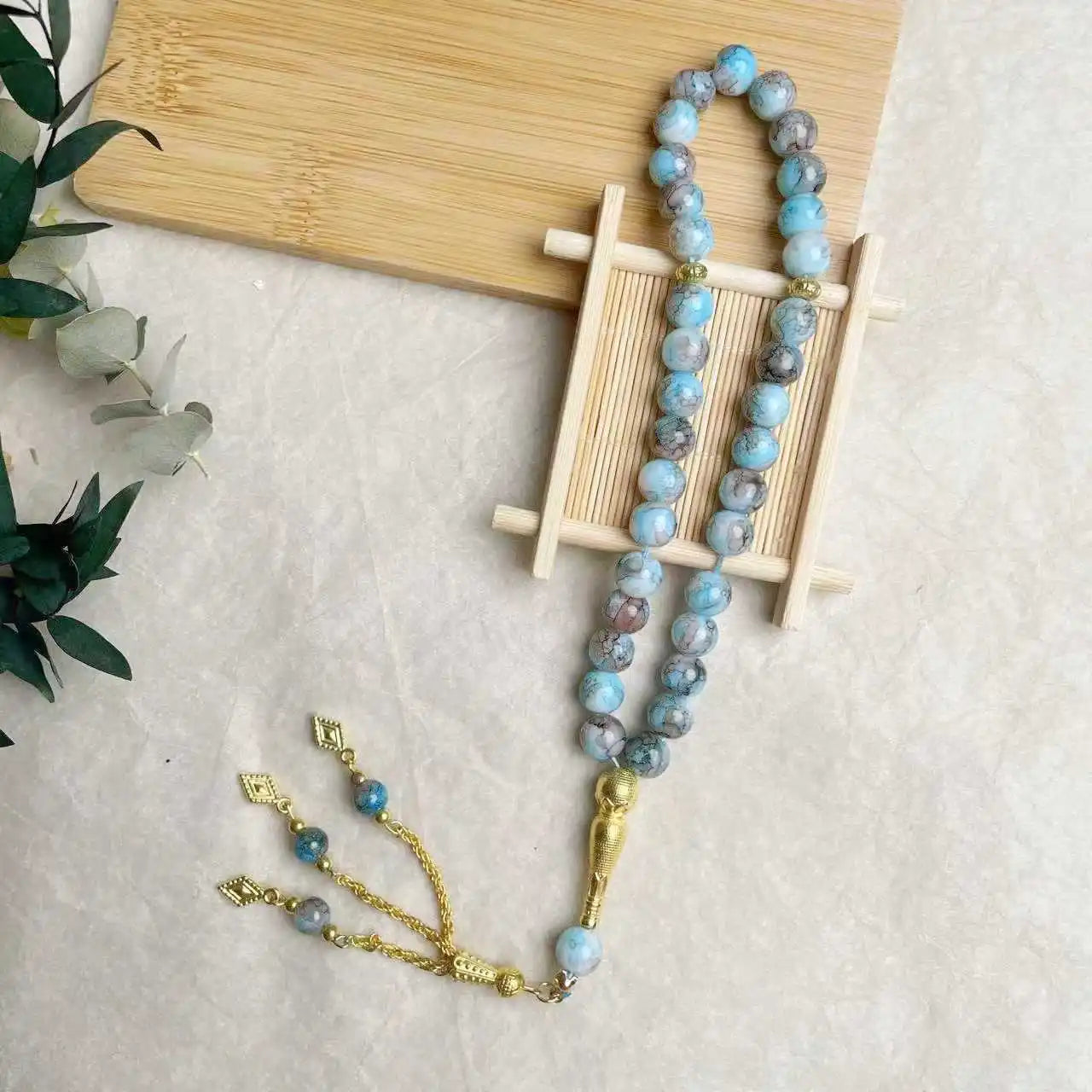 10mm 33pcs Glass Tesbih Islamic Prayer Beads