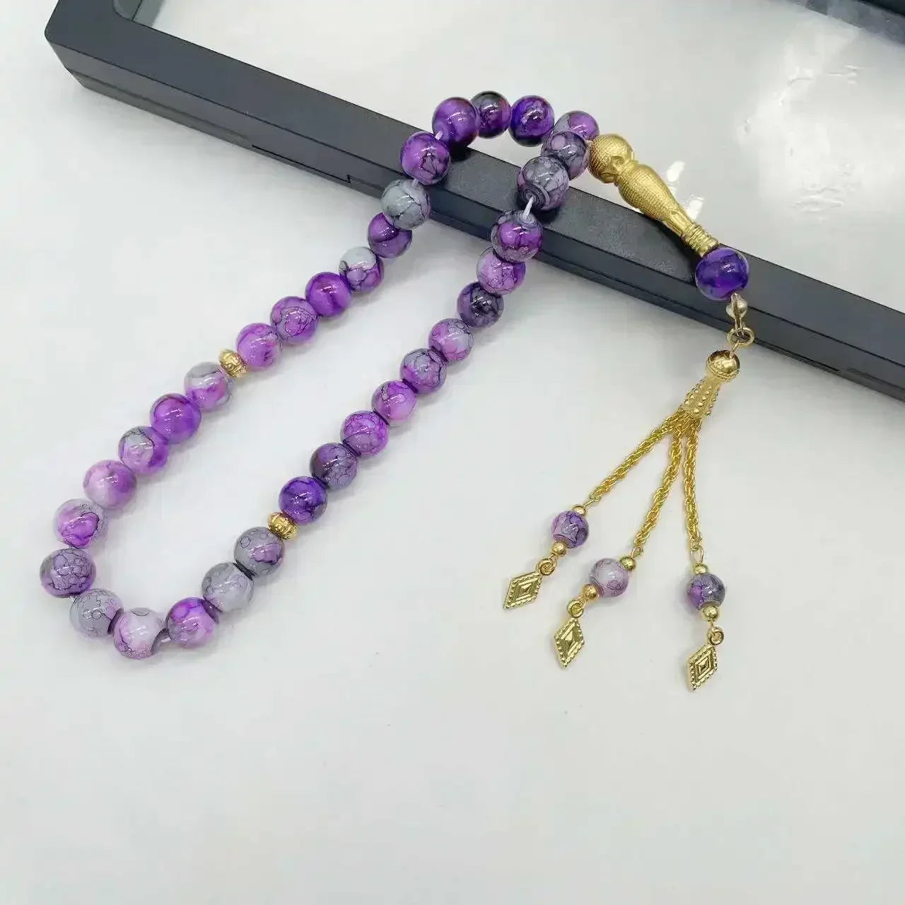 10mm 33pcs Glass Tesbih Islamic Prayer Beads