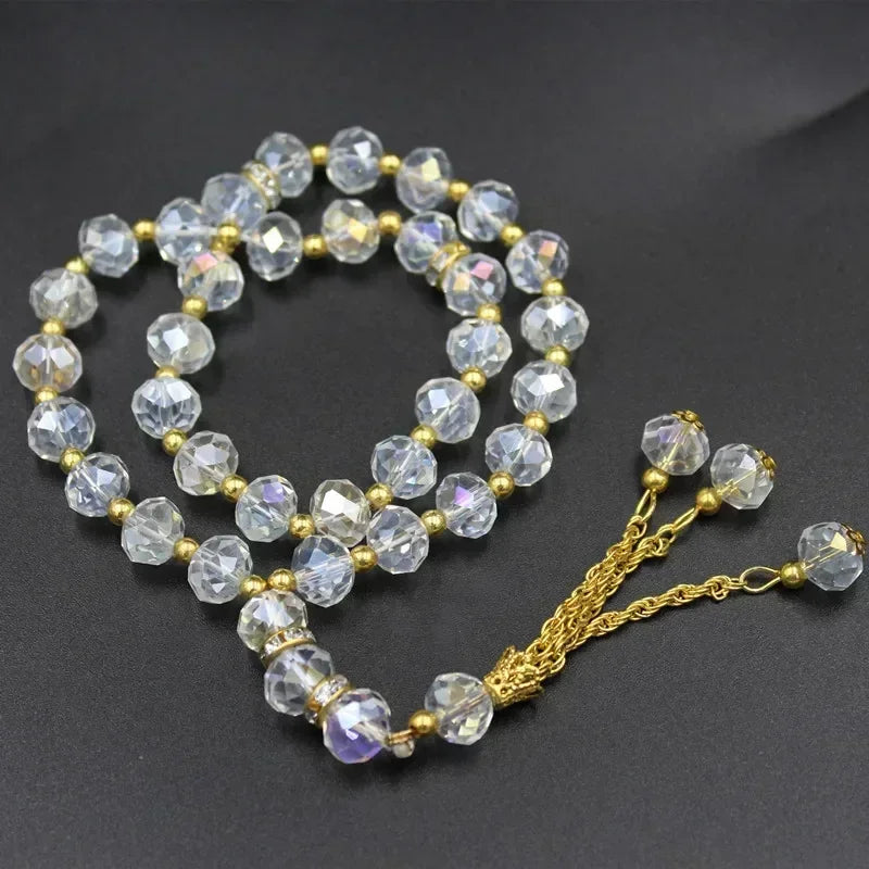 10mm 33pcs Glass Tesbih Islamic Prayer Beads
