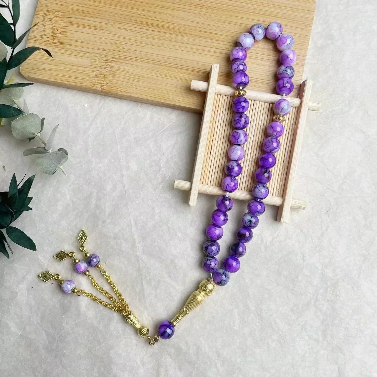 10mm 33pcs Glass Tesbih Islamic Prayer Beads