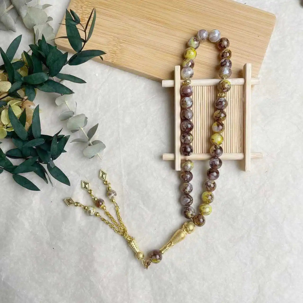 10mm 33pcs Glass Tesbih Islamic Prayer Beads