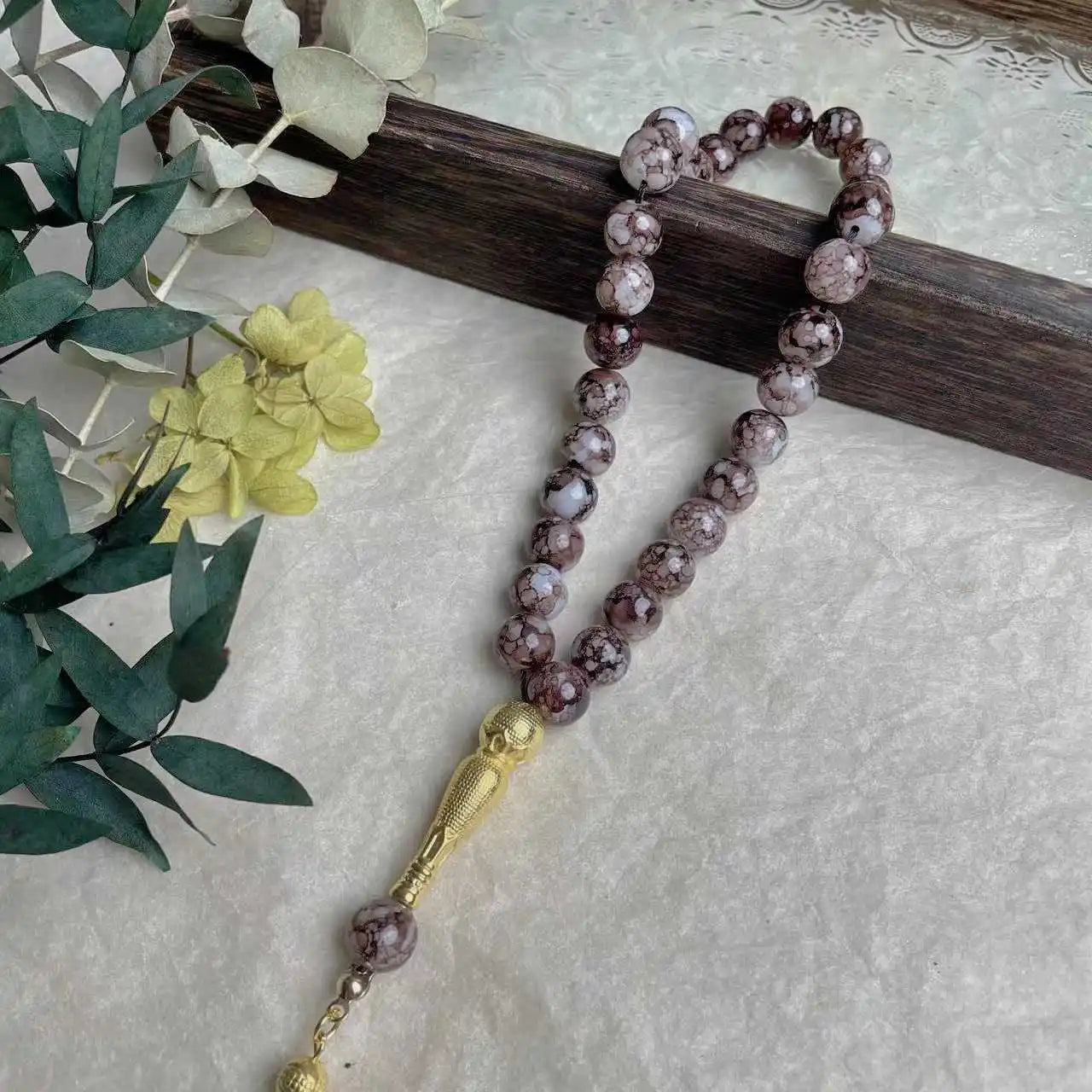 10mm 33pcs Glass Tesbih Islamic Prayer Beads