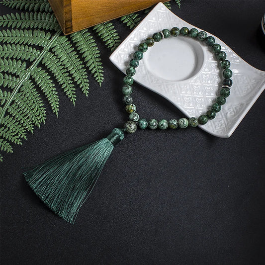 8mm African Turquoise Tasbih 33 Bead -precious Stone Jewelry