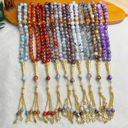 10mm 33pcs Glass Tesbih Islamic Prayer Beads